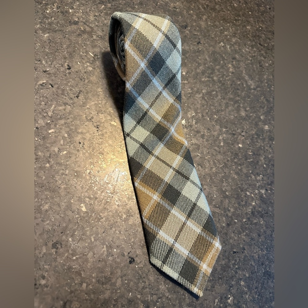 Scottish Tie / Graham Menteith Patterned / 100% New Wool / Made in Scotland
